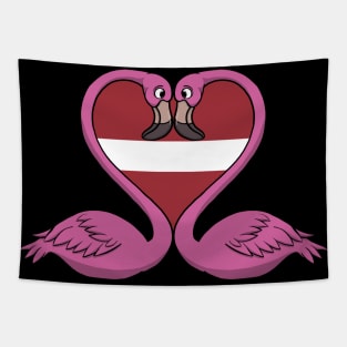 Flamingo Latvia Tapestry