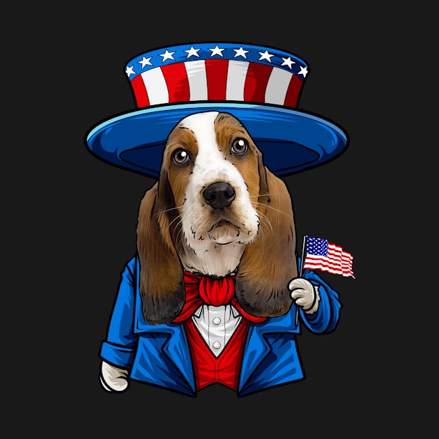 Fourth of July Basset Hound by whyitsme