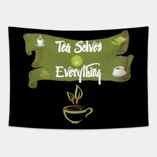 Tea Solves Everything Tapestry