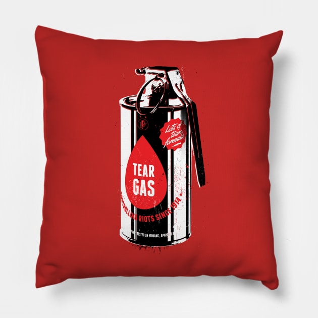 Tear gas grenade Pillow by department