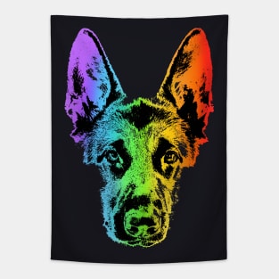 Rainbow German Shepherd Tapestry