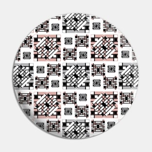 Mosaic Pattern. pink. white. grey. Pin