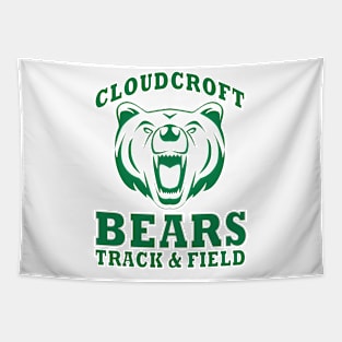 Cloudcroft Bears Track & Field (Green) Tapestry