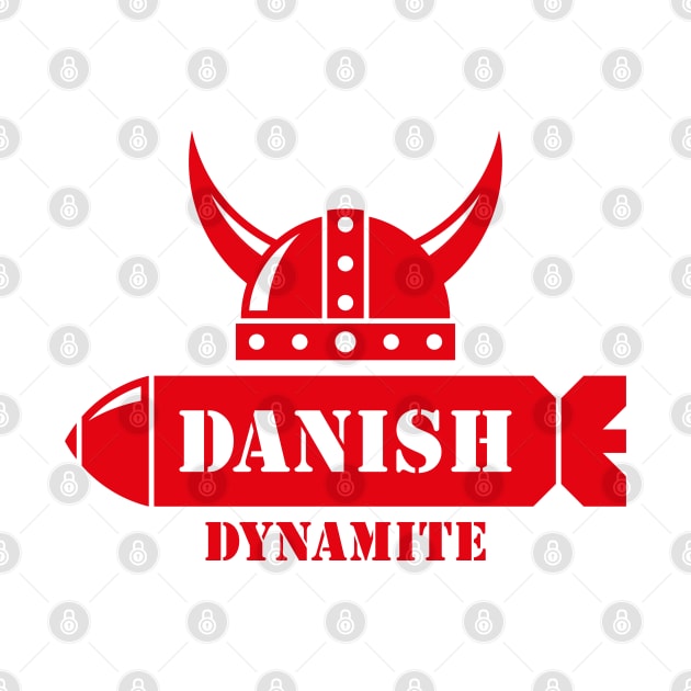 Danish Dynamite (Denmark / Football / Viking / Missile / Red) by MrFaulbaum