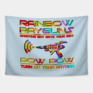 Rainbow - Raygun - Gaydar Tapestry