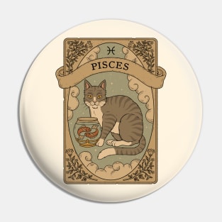 Pisces - Cats Astrology Pin