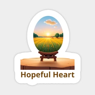 Hope ful Heart / Spring Flowers / Spring Vibes Magnet