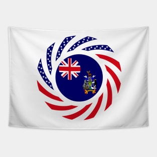 South Georgia Islander American Multinational Patriot Flag Series Tapestry