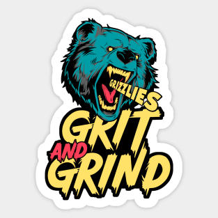 Menacing Grizzly Sticker for Sale by Sisbam