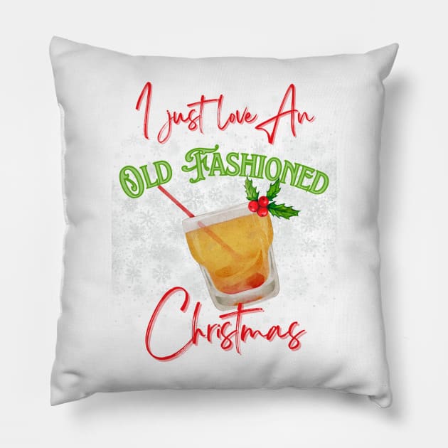 Old Fashioned Christmas Pillow by Dizzy Lizzy Dreamin