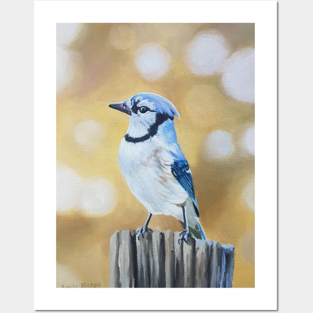 Blue Jay Art Print / Blue Jay Art / Cute Bird Print / Cute 