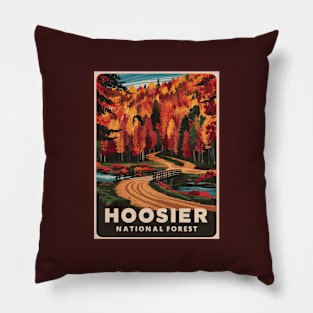 Autumn in the Hoosier National Forest Indiana Pillow