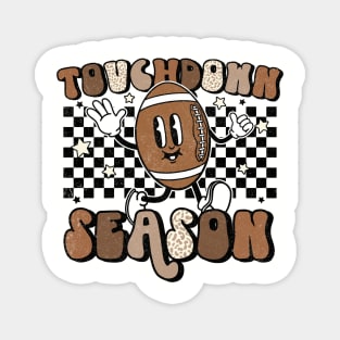 Retro football touchdown Magnet