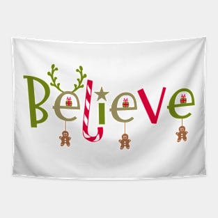 Christmas quotes with gingerbread cookie Tapestry