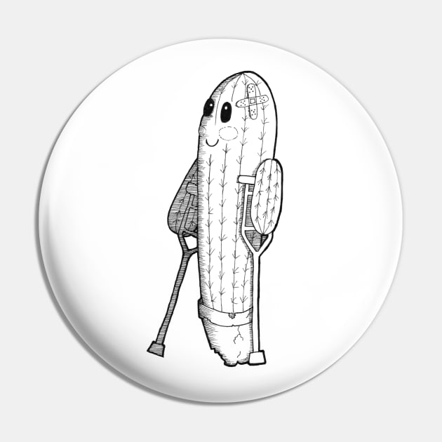 Injured Cactus Pin by PrintablesPassions