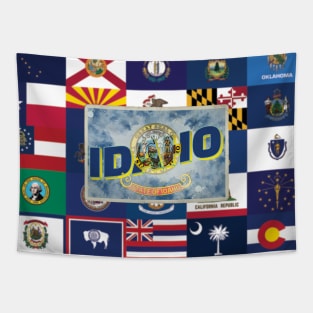 Idaho vintage style retro souvenir Tapestry