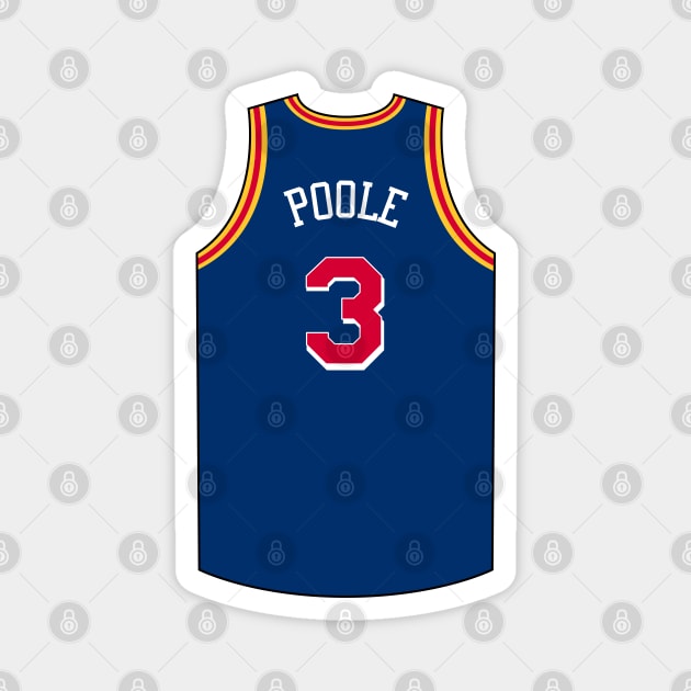 Jordan Poole Golden State Jersey Qiangy Magnet by qiangdade