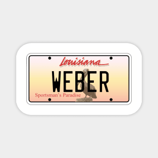 Weber Grill Vanity License Plate Magnet