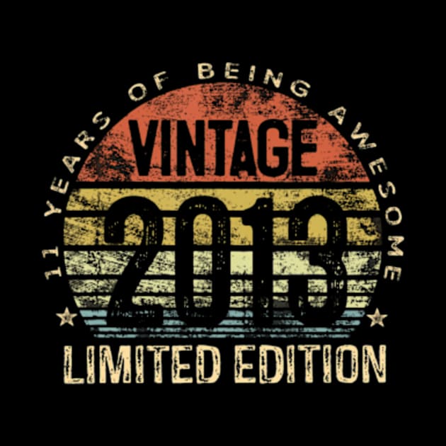 Year Old Vintage 2013 Limited Edition 11th Birthday by Cristian Torres