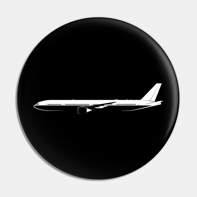 Boeing 777-300 Silhouette Pin by Car-Silhouettes