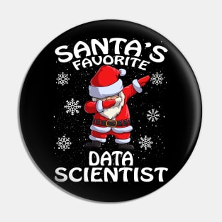 Santas Favorite Data Scientist Christmas Pin