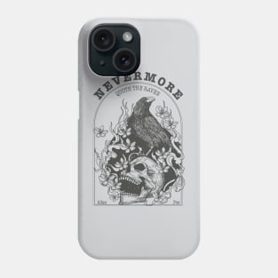 Edgar Allan Poe, Nevermore Raven Bookish Phone Case