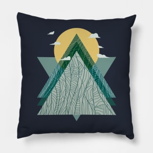 mountain sunshine Pillow