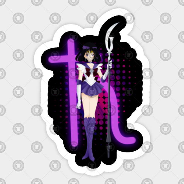 Sailor Moon S Sailor Saturn Super Naklejka Teepublic Pl