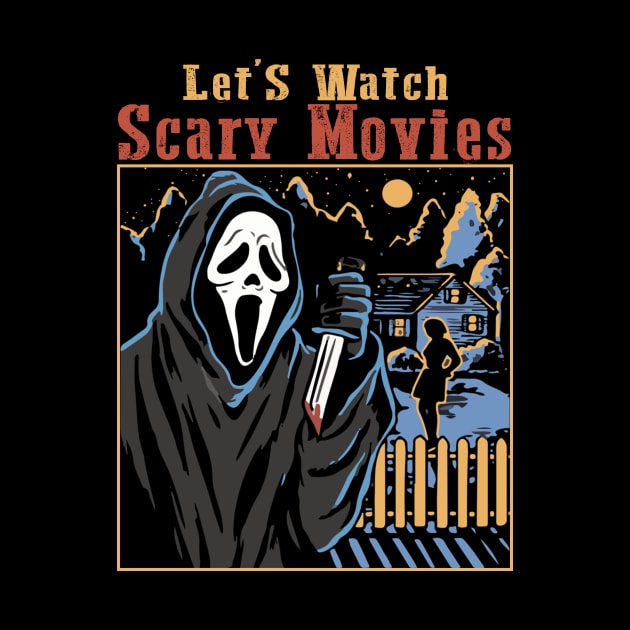 Halloween Let’S Watch Scary Movies Ghost Series by alujino