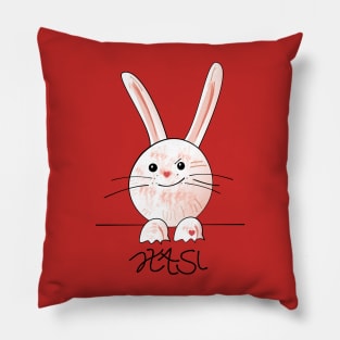 Bunny rabbit baby Pillow