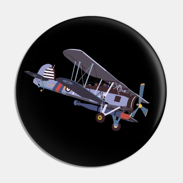 Fairey Swordfish British Torpedo Bomber Pin by NorseTech