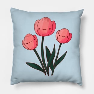 tulip illustration Pillow