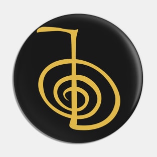 Cho ku rei Golden Reiki Symbol Pin