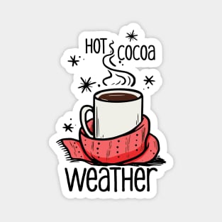 Hot Cocoa Weather Magnet