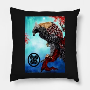 Japanese Style Hawk Pillow