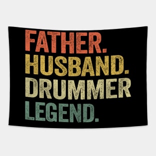 Father Husband Drummer Legend Father's Day Dad Tapestry