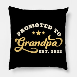 Promoted To Grandpa 2022 New Grandpa Pillow