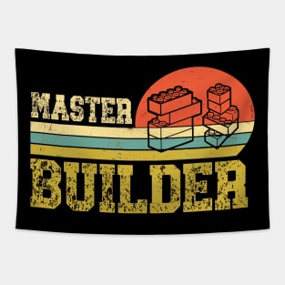 Birthday Master Brick Block Builder Tapestry