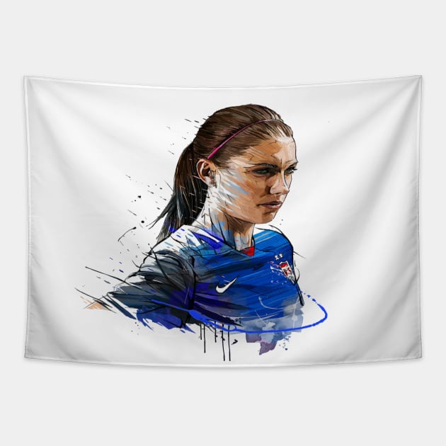 Illustration Alex Morgan Tapestry by sonjigunawan