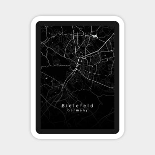 Bielefeld Germany City Map dark Magnet