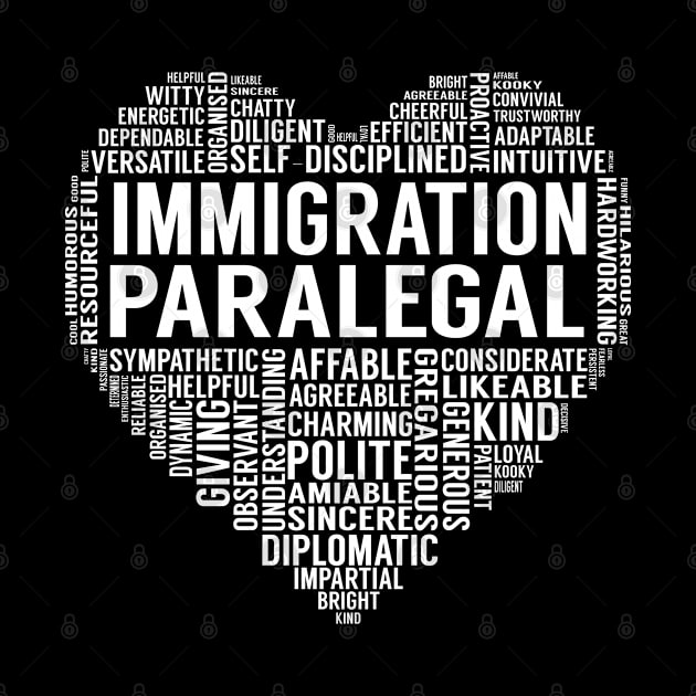 Immigration Paralegal Heart by LotusTee