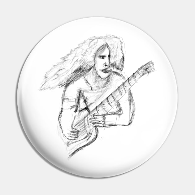 The Guitarist Pin by Joker & Angel