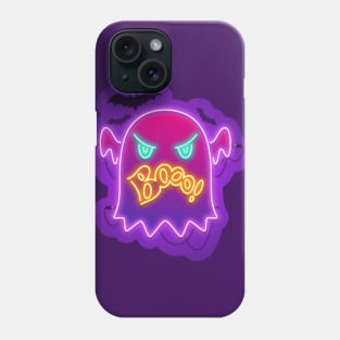 Halloween Neon Angry Ghost Boo Phone Case