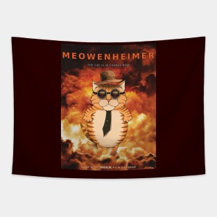 MEOWENHEIMER Parody Print Tapestry