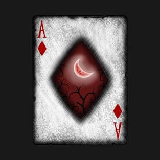 Ace of Diamonds with Moon T-Shirt