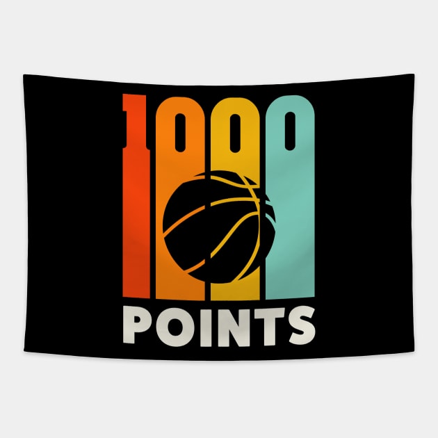 1000 Points Basketball Scorer High School Basketball Mom Tapestry by PodDesignShop