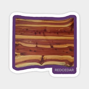 REDCEDAR wood Tee Magnet