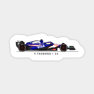 F1  Yuki Tsunoda VCARB Fan shirt Magnet