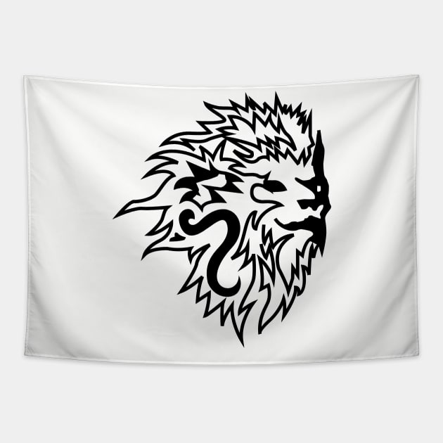 anthony smith lion Tapestry by creatorbriliant