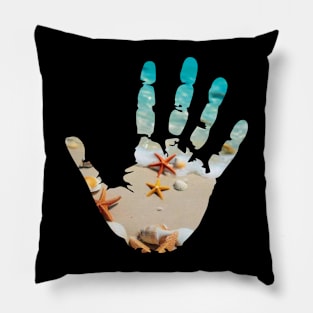 Beach palms Pillow